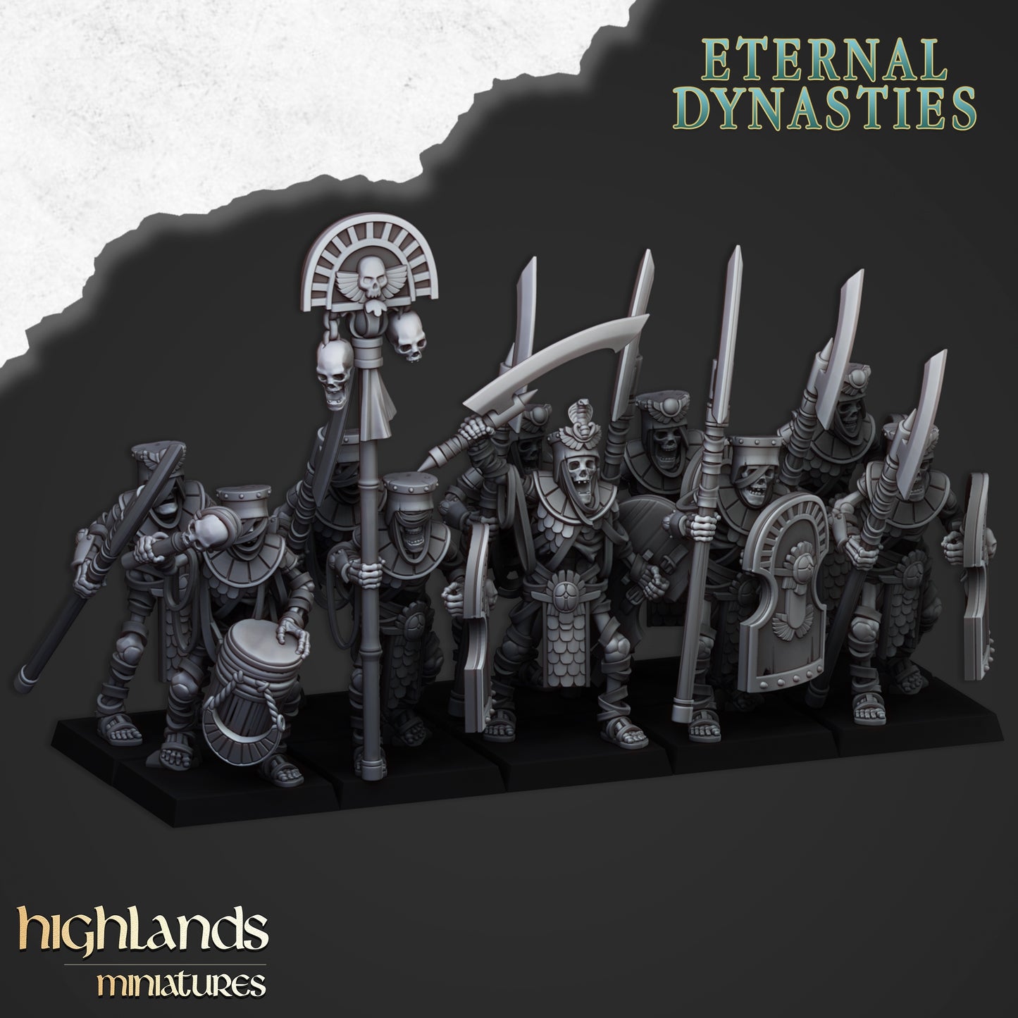 Ancient Guard with Halberds - Highlands Miniatures (10)