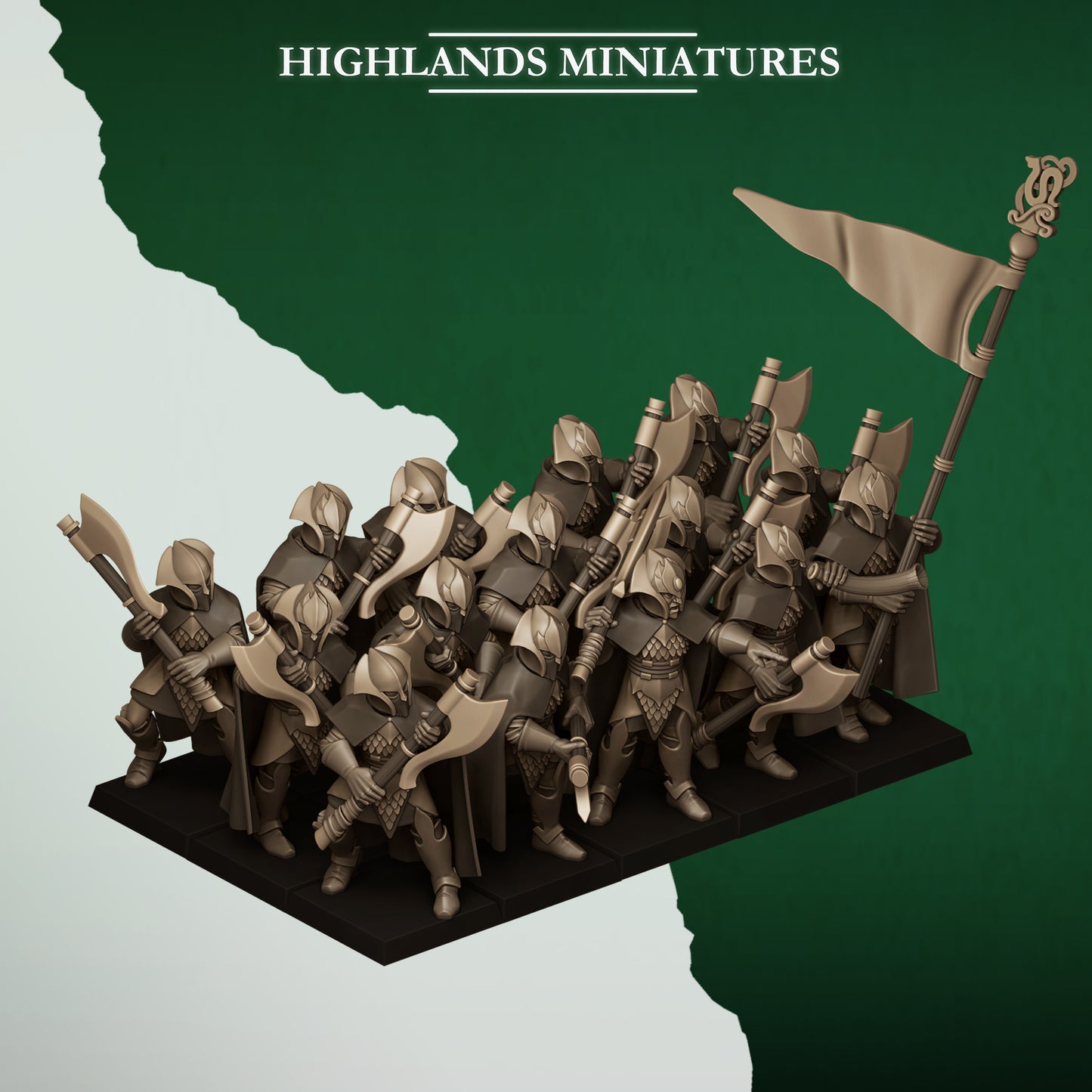 Feral Axemen - Highlands Miniatures (10)