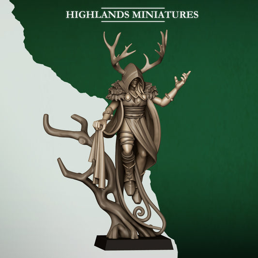 Female Feral Elf Druid - Highlands Miniatures (1)