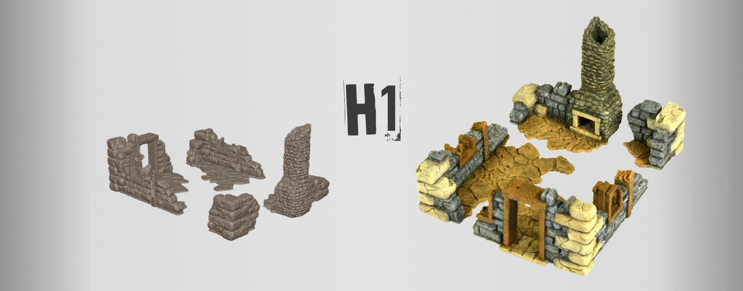 Ruined Village - Fantasy Medieval