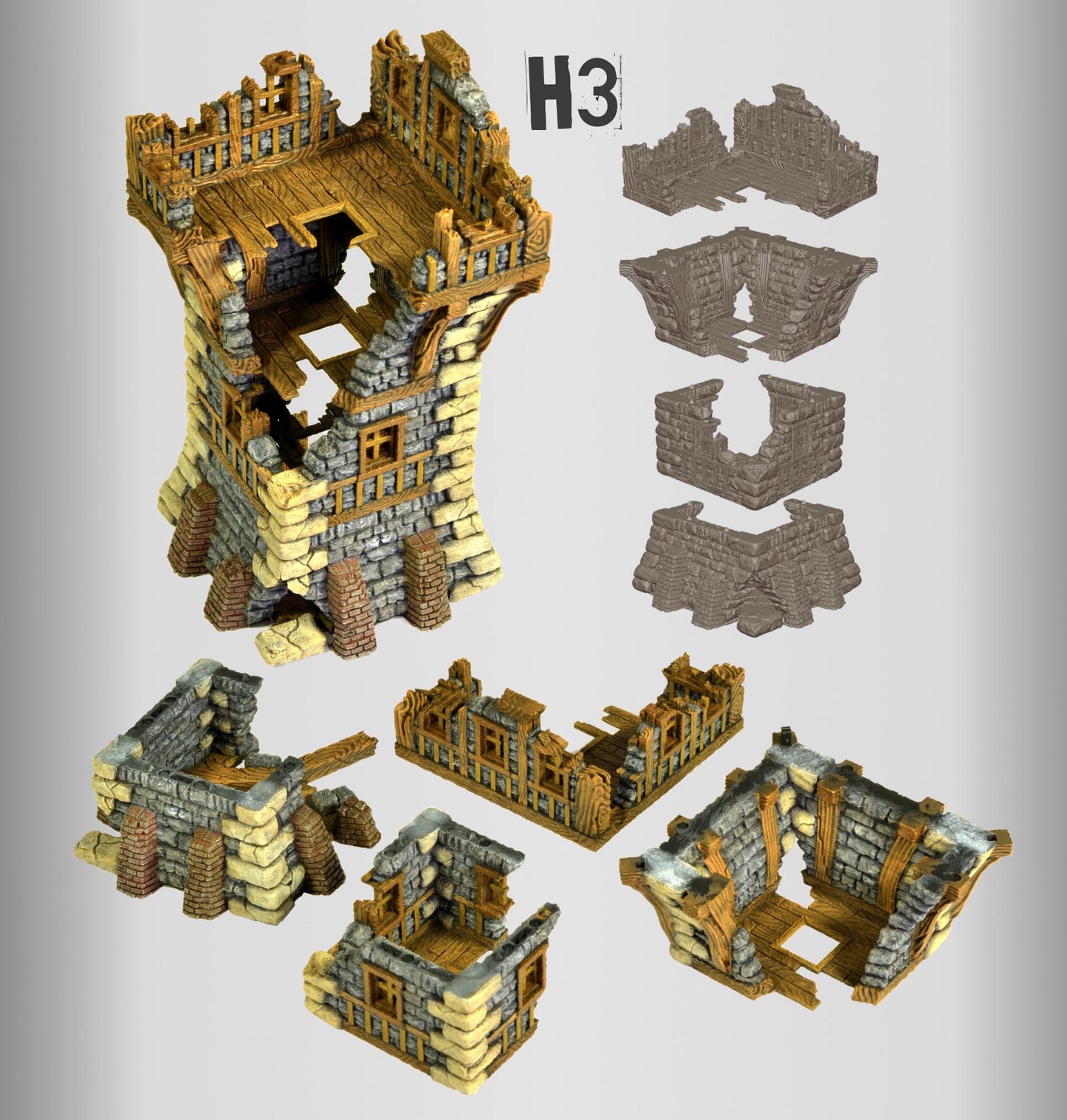 Ruined Village - Fantasy Medieval