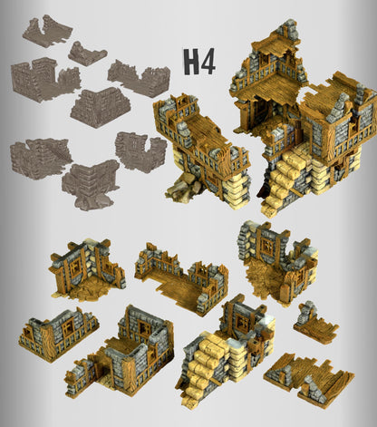Ruined Village - Fantasy Medieval