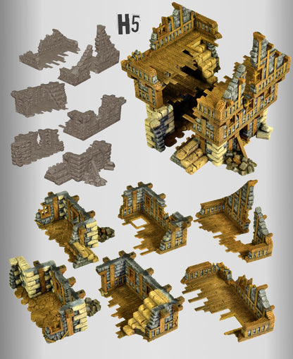 Ruined Village - Fantasy Medieval