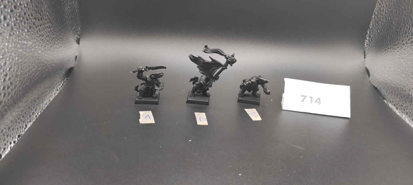 (1) Stormvermin Command Metal Skaven Warhammer Fantasy Miniatures -714-