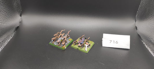 2 Rat Swarm Skaven Warhammer Fantasy Miniatures -716- (copia)