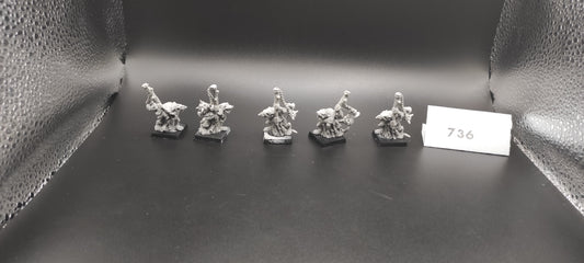 (5) Plague Censer Bearers Warhammer Fantasy Miniatures -736-