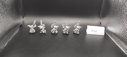 (5) Plague Censer Bearers Warhammer Fantasy Miniatures -736-