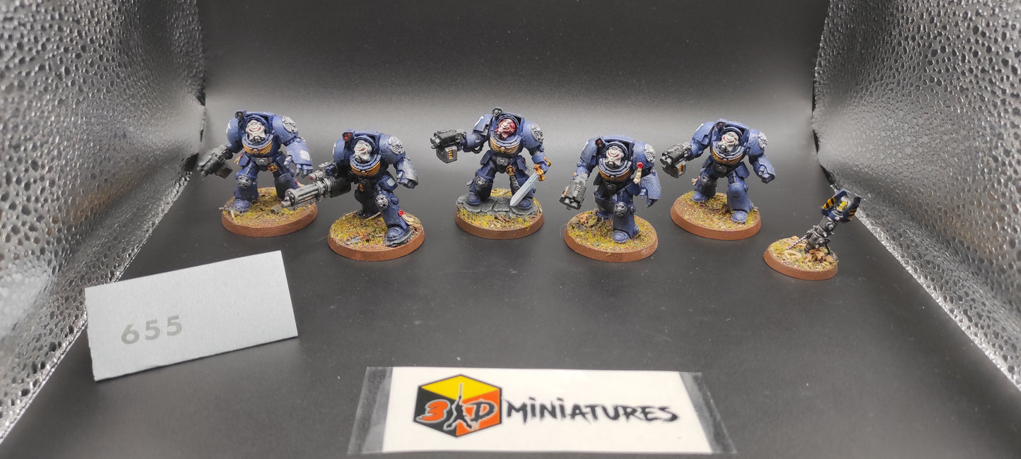 5 Terminator Squad Space Marines Warhammer 40k -655-