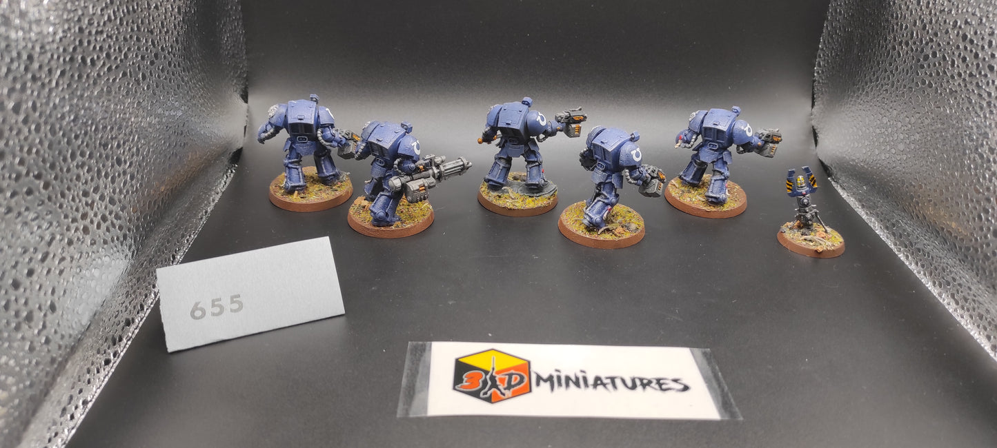 5 Terminator Squad Space Marines Warhammer 40k -655-
