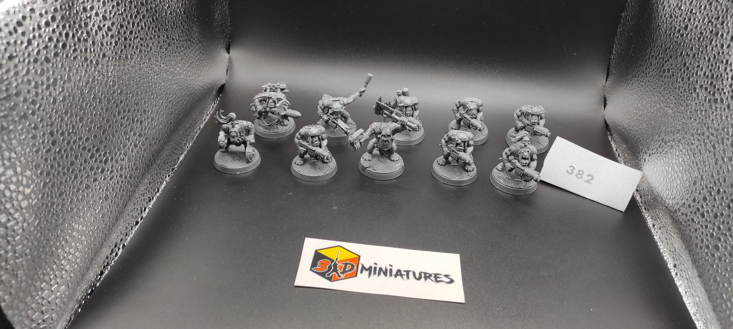 (10) Boyz Orks Warhammer 40k -382-