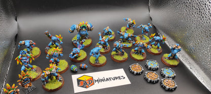 Compatible second hand blood bowl Fantasy Football Team Lizardmen Slann Resin Painted
