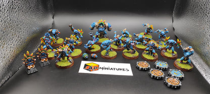 Compatible second hand blood bowl Fantasy Football Team Lizardmen Slann Resin Painted