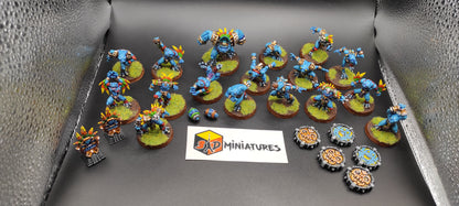 Compatible second hand blood bowl Fantasy Football Team Lizardmen Slann Resin Painted