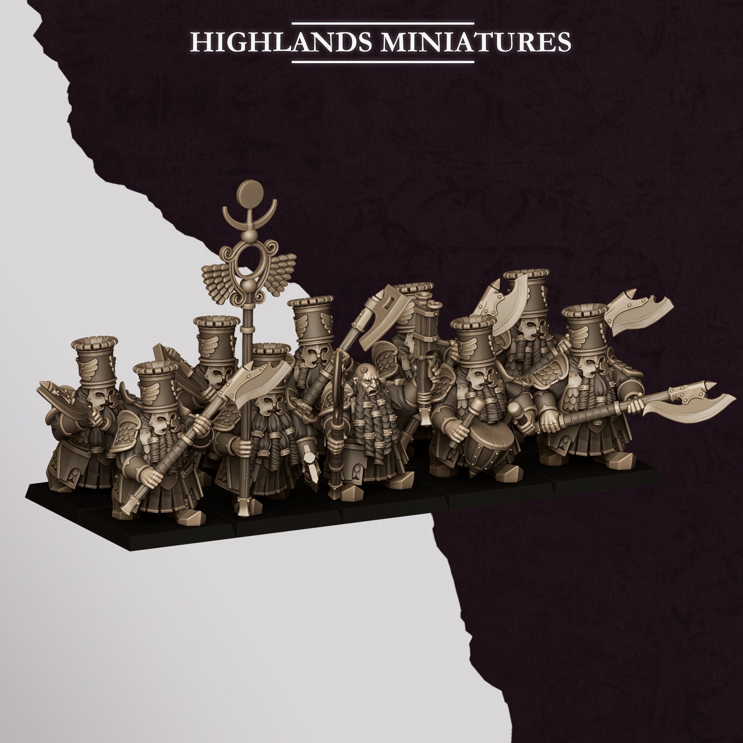 Marduk Heavy Guards with Great Weapons - Highlands Miniatures (10)