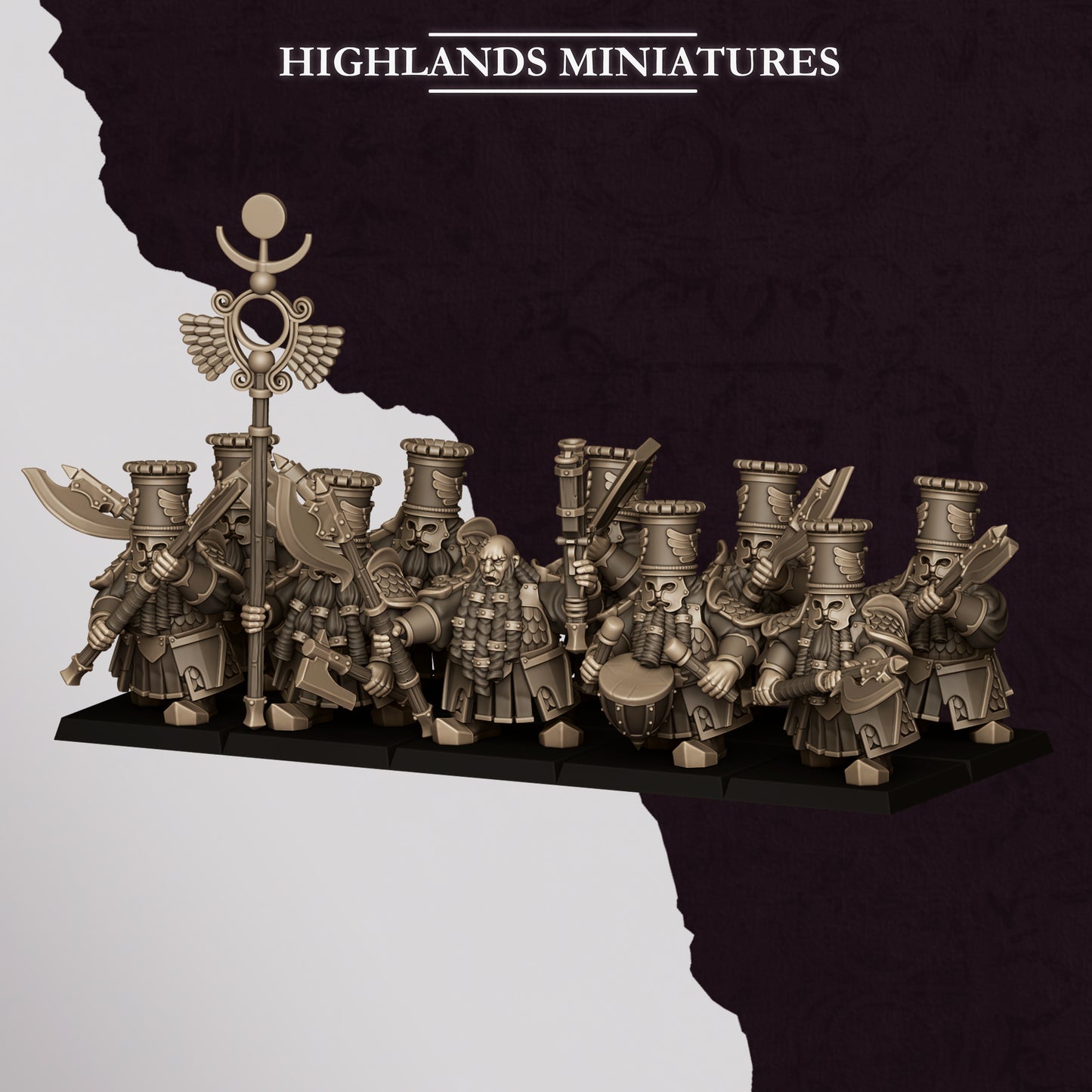 Marduk Heavy Guards with Great Weapons - Highlands Miniatures (10)