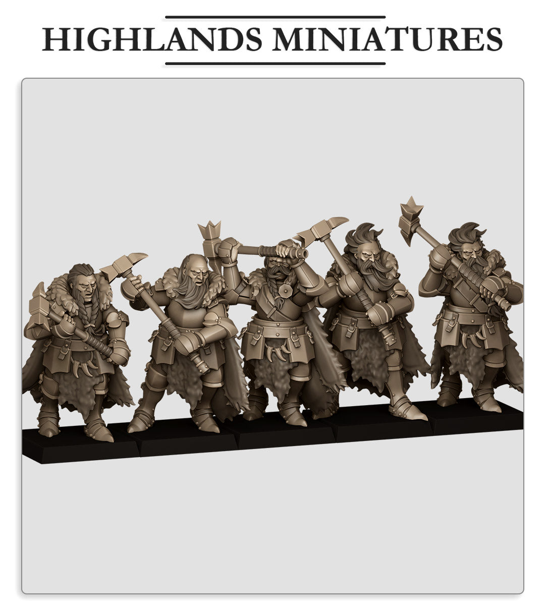 Mergenheim Knights on Foot - Highlands Miniatures (10)