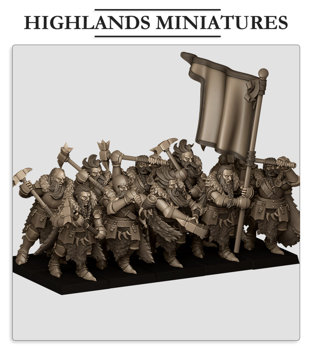 Mergenheim Knights on Foot - Highlands Miniatures (10)