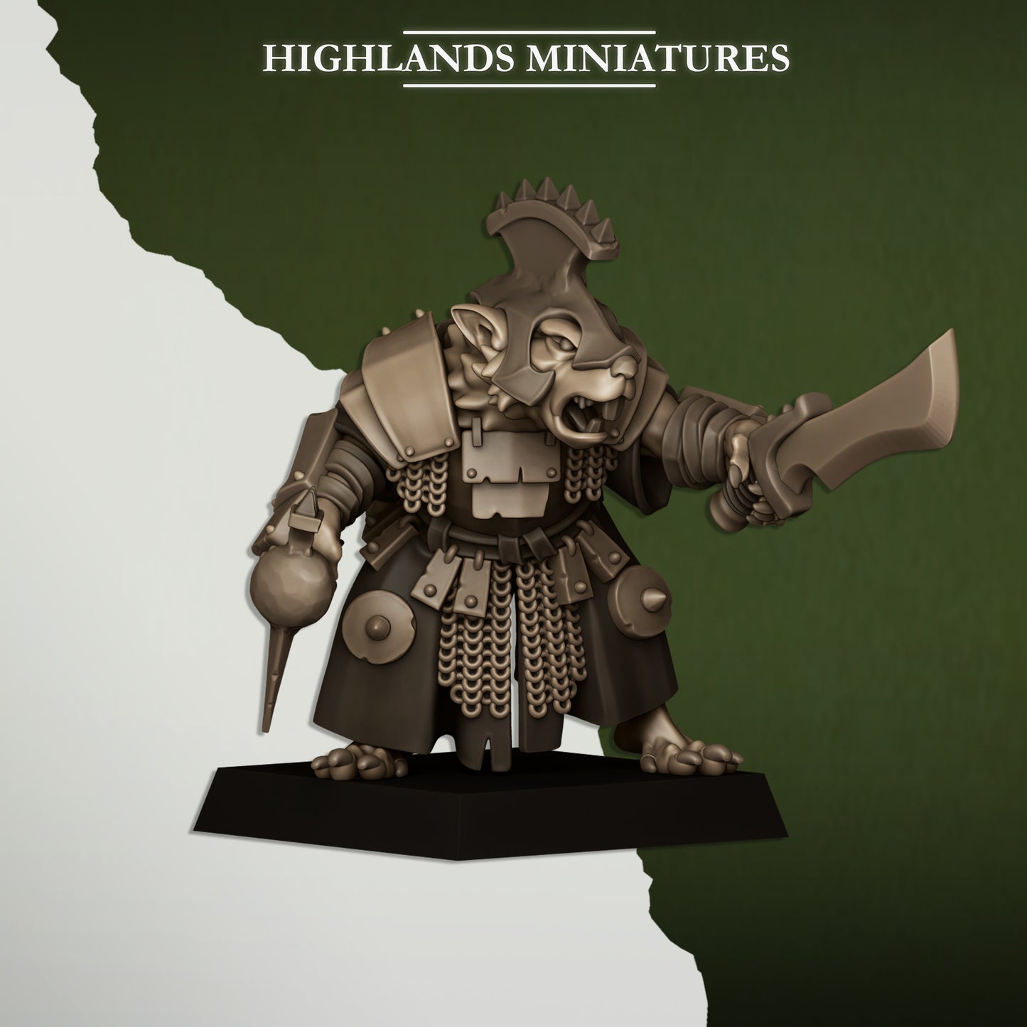 Sewer Vermin Lord - Highlands Miniatures (1)