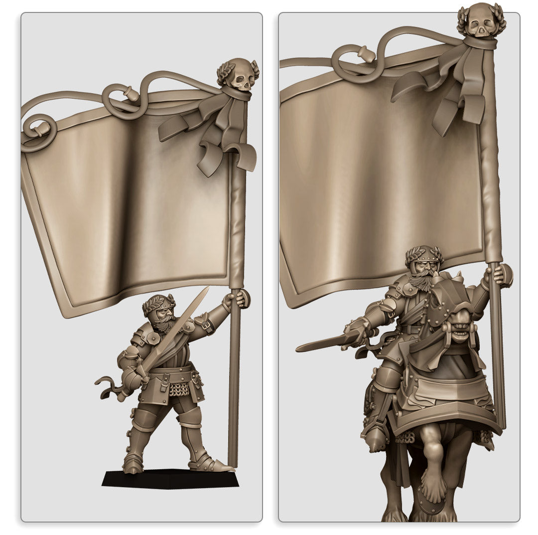 Sunland Battle Standard Bearer on Foot- Highlands Miniatures (1)