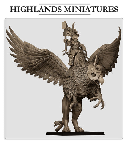 Sunland Emperor on Griffon - Highlands Miniatures (1)