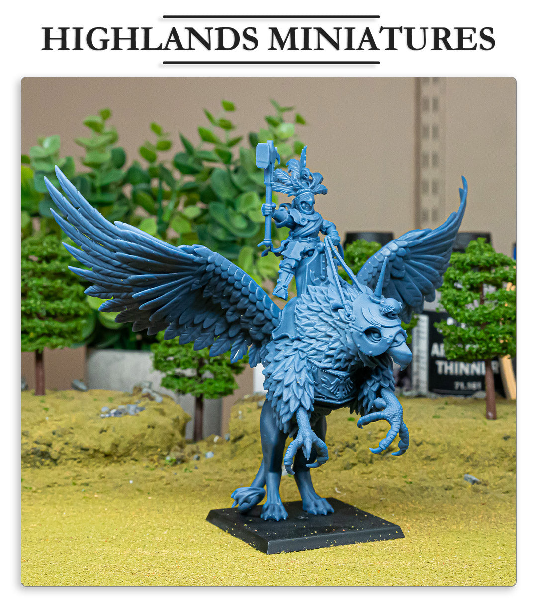 Sunland Emperor on Griffon - Highlands Miniatures (1)