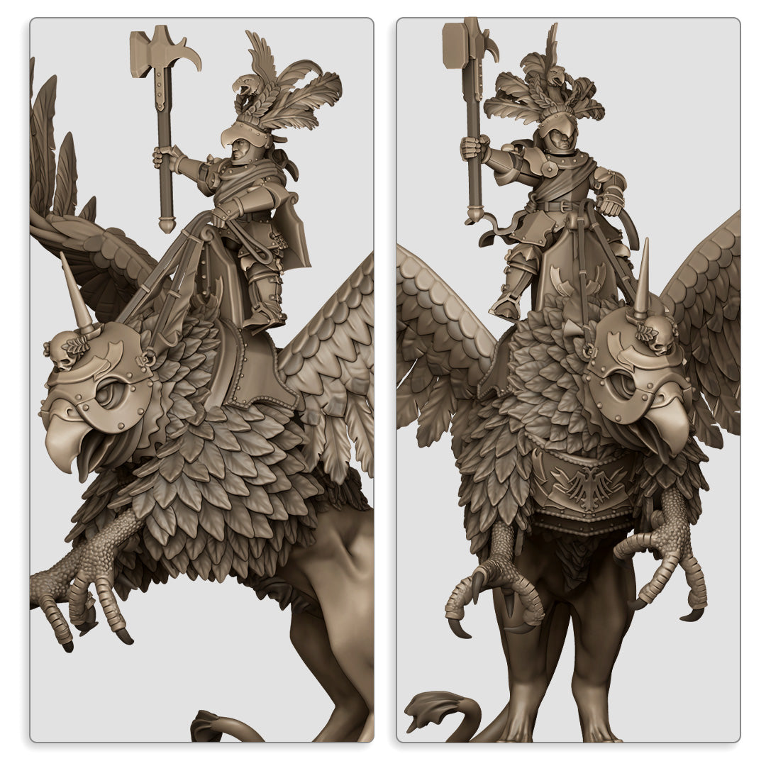 Sunland Emperor on Griffon - Highlands Miniatures (1)