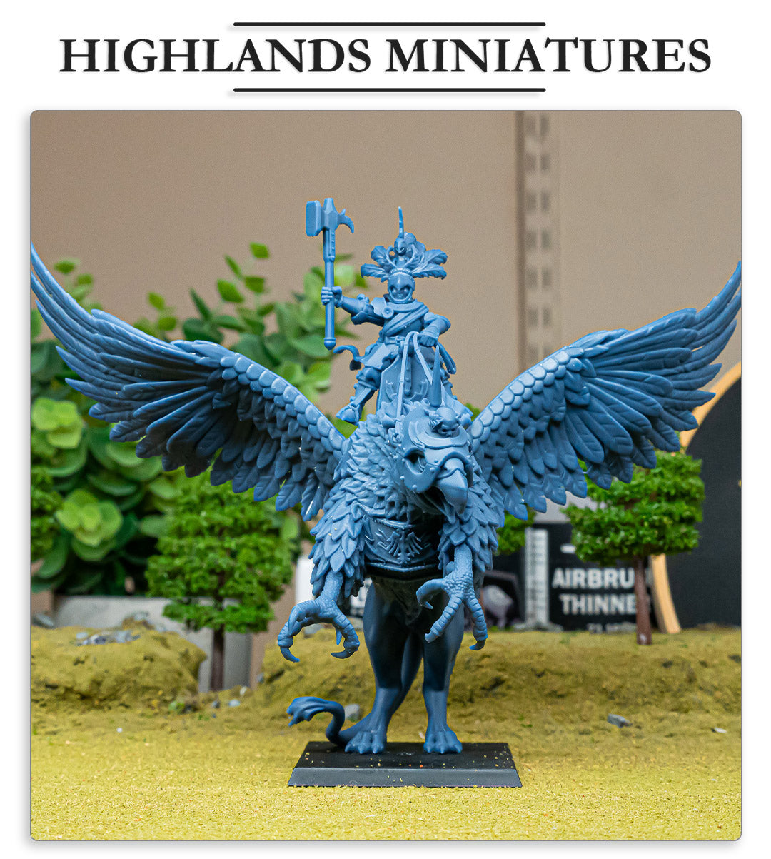 Sunland Emperor on Griffon - Highlands Miniatures (1)