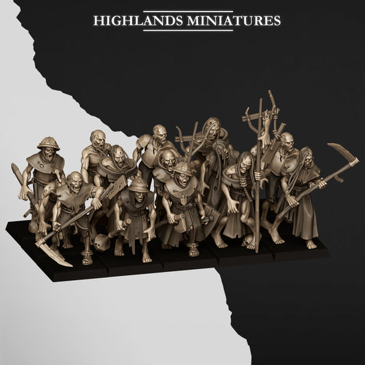 Zombie Warriors NEW - Highlands Miniatures (10)
