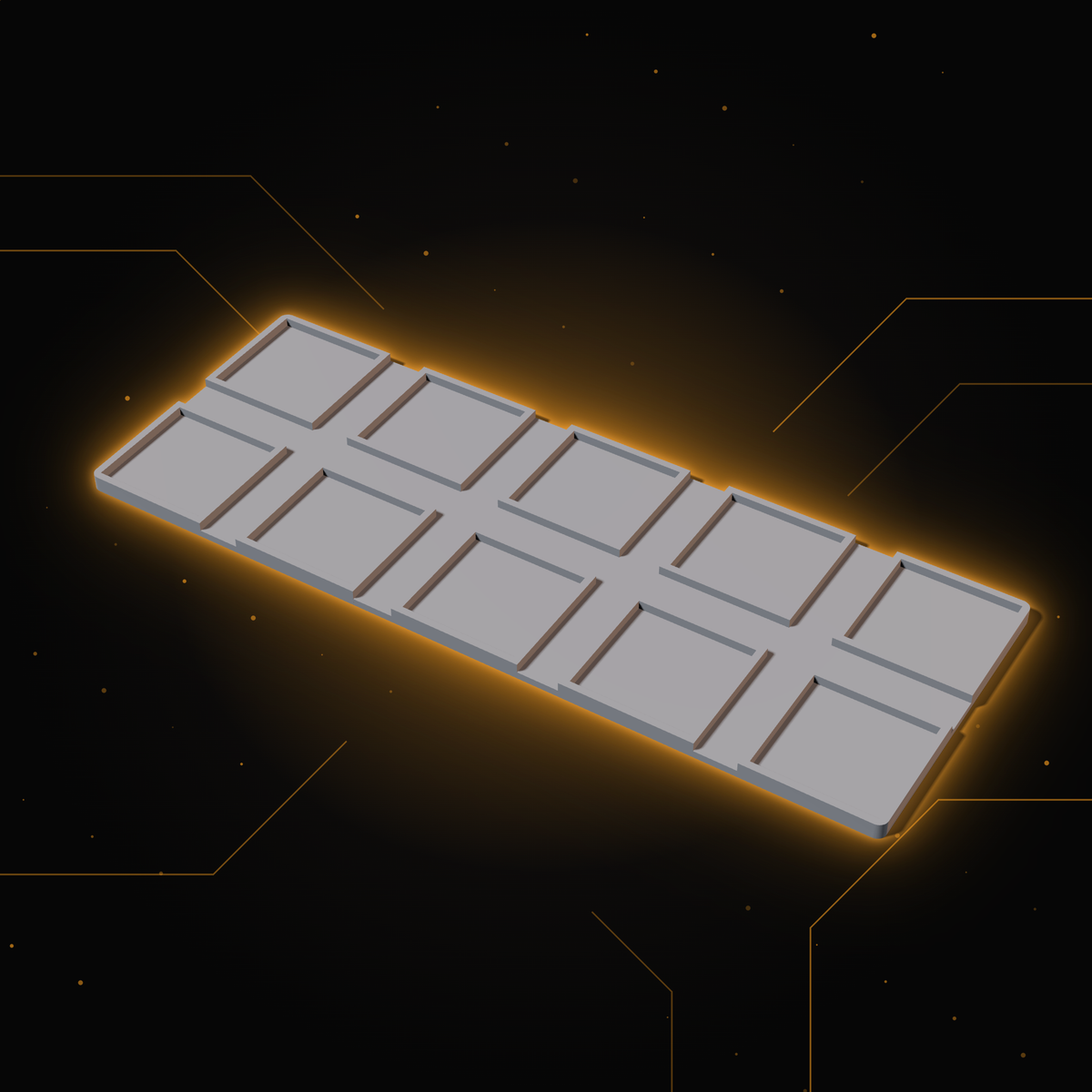 Skirmish tray designed with the Tray Forge