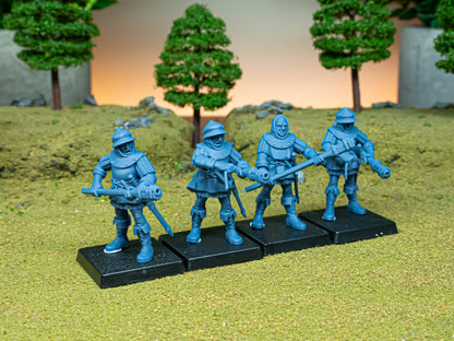 Gallia Shooters: Handgunners - Highlands Miniatures (4)