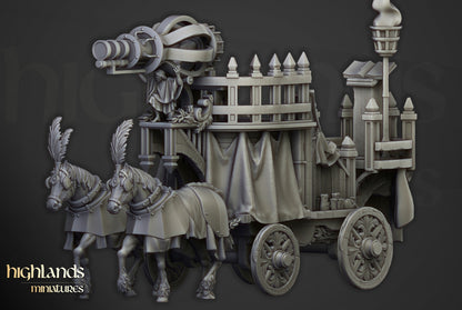 Arcane Cannon on Chariot - Highlands Miniatures (1)