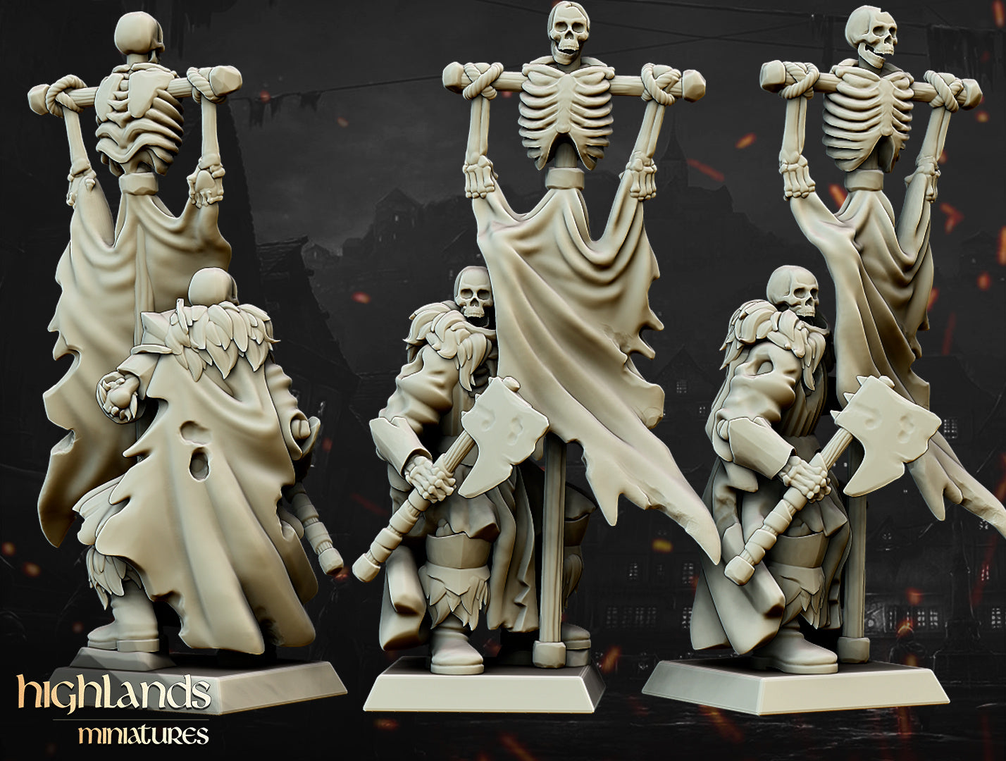 Undead Blackwatch Core Unit - Highlands Miniatures (10)