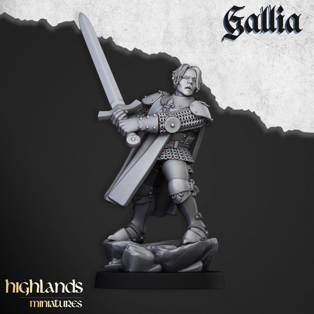Baroness of Gallia on Foot - Highlands Miniatures (1)