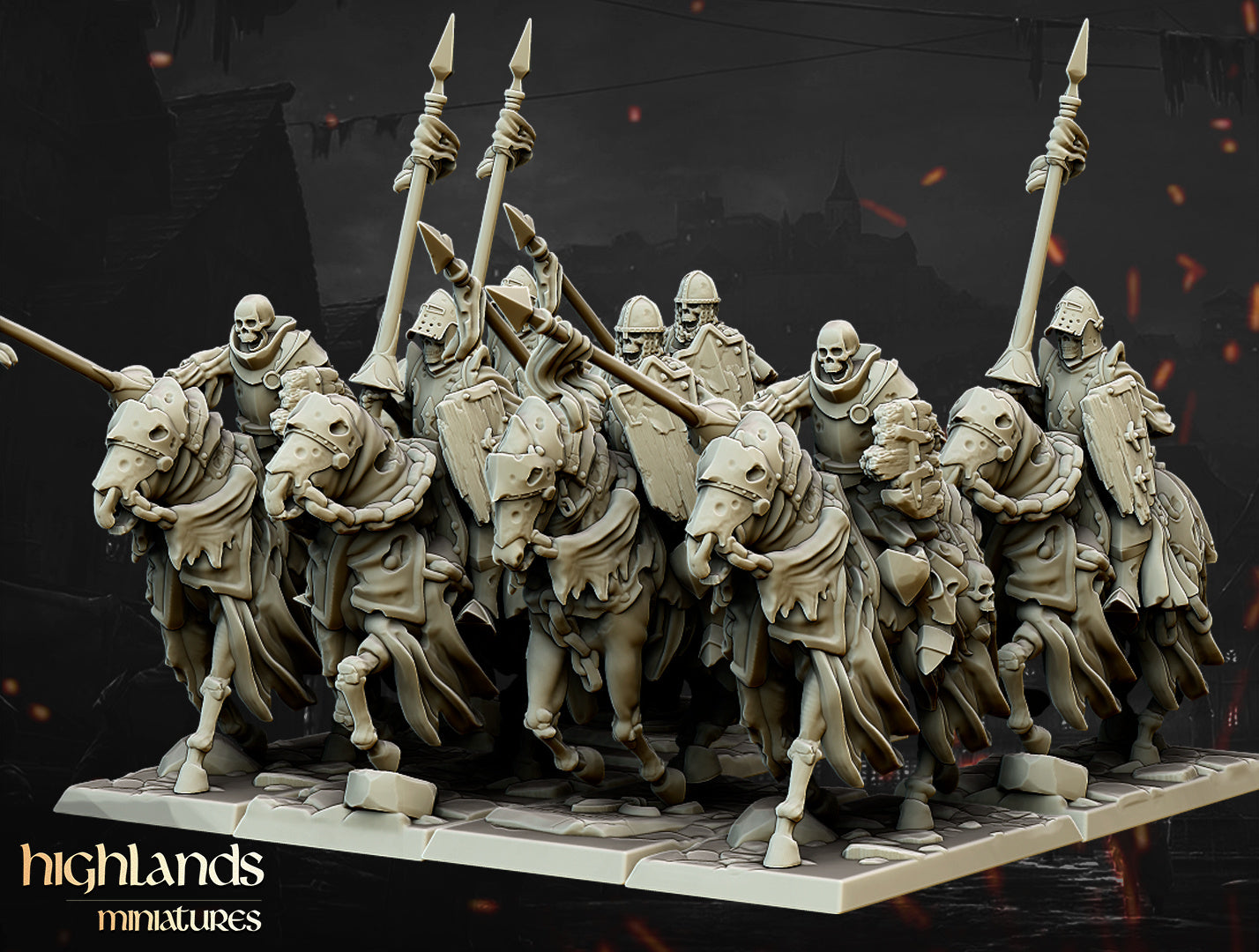 Undead Dark Knight - Highlands Miniatures (5)