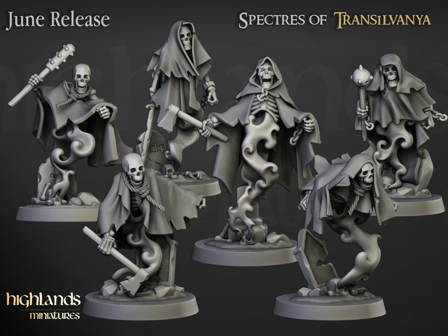 Crypt Ghosts - Highlands Miniatures (6)