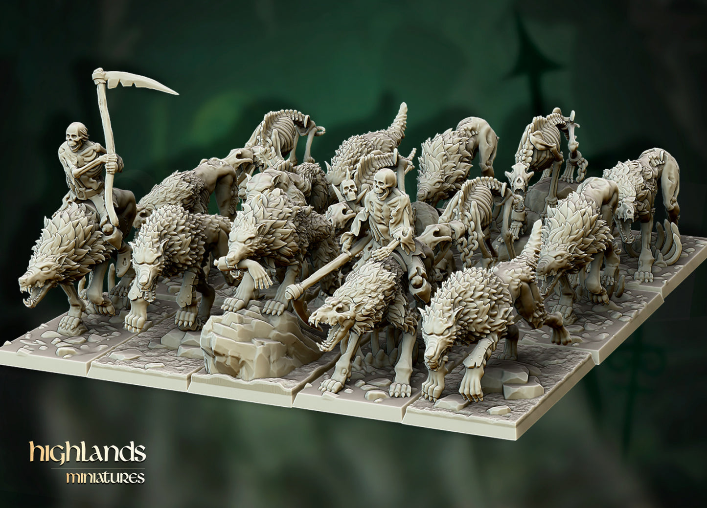Direwolves Unit - Highlands Miniatures (10)
