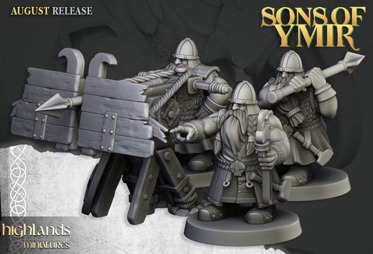 Dwarf Old Siege Engines Ballista - Highlands Miniatures (1)