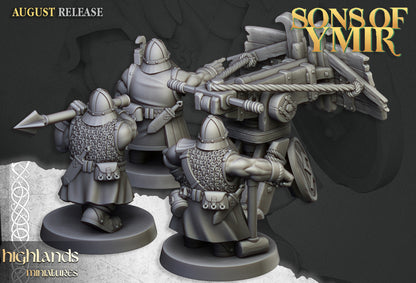 Dwarf Old Siege Engines Ballista - Highlands Miniatures (1)