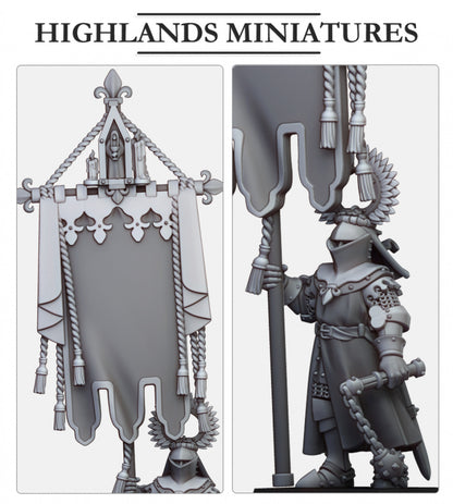 Gallia Battle Standard Bearer on Foot- Highlands Miniatures (1)