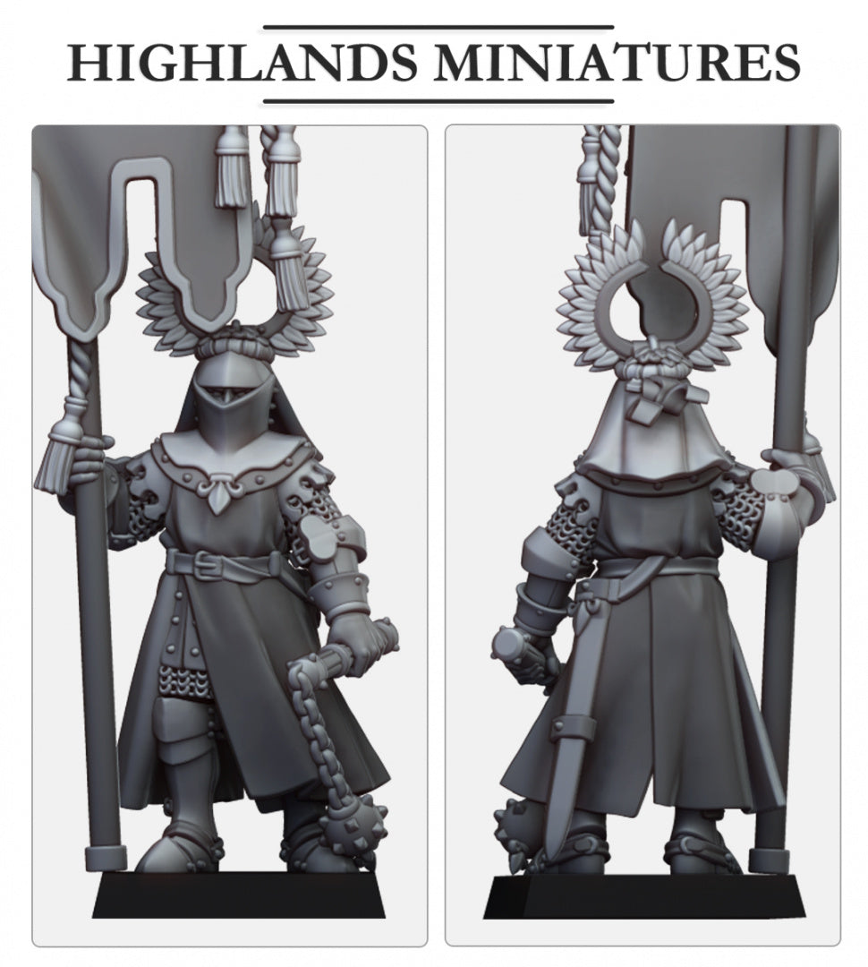 Gallia Battle Standard Bearer on Foot- Highlands Miniatures (1)