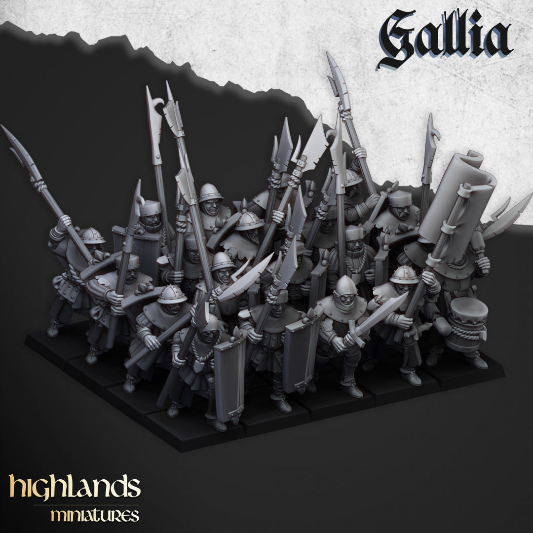 Gallia Men at Arms - Highlands Miniatures (10)