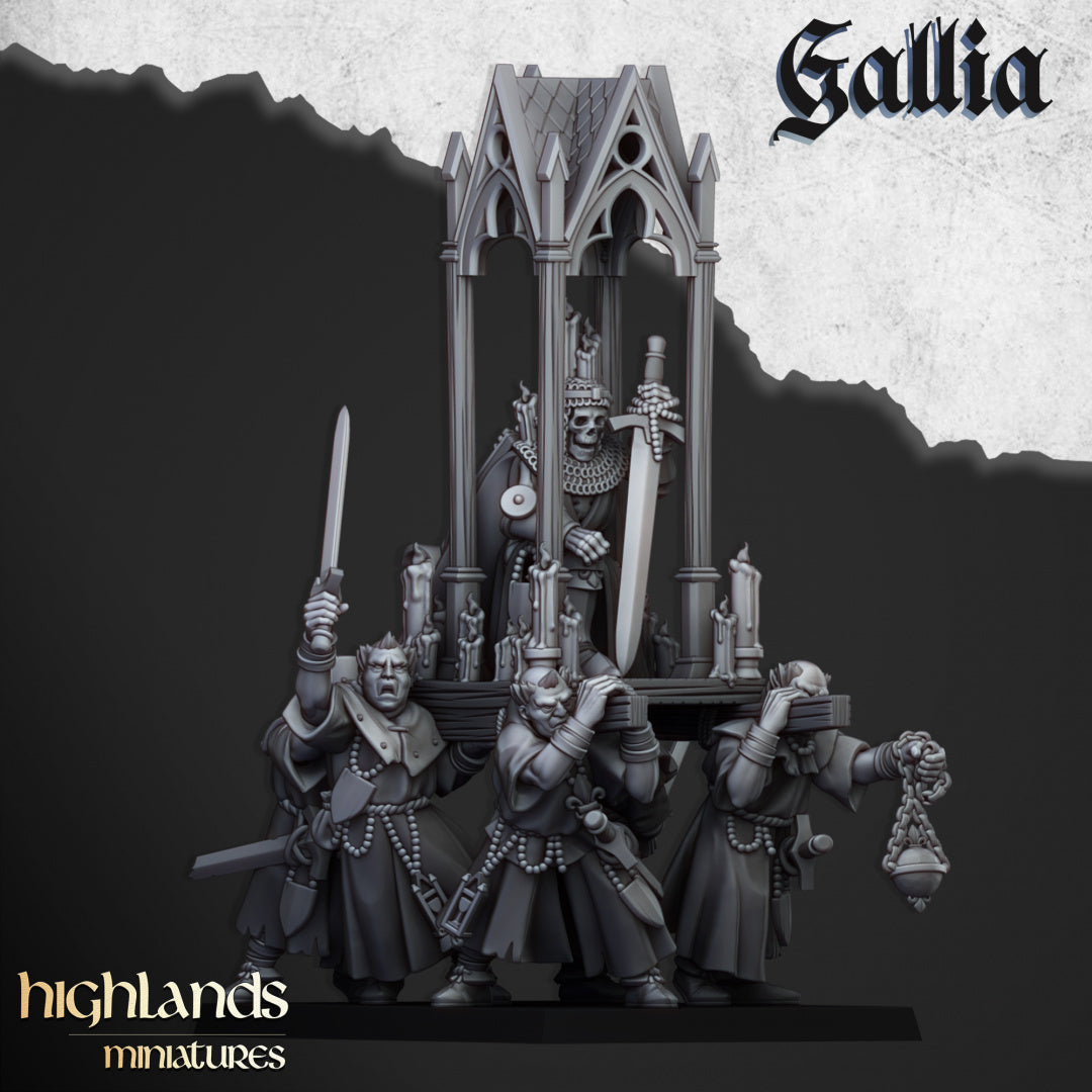 Grail Reliquiary + Pilgrims - Highlands Miniatures (1+6)