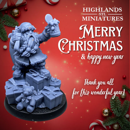 Christmas Santa Dwarf - Highlands Miniatures (1)