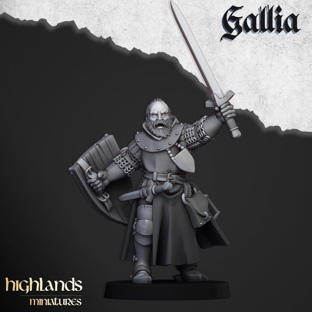 Hero Questing Knight on Foot - Highlands Miniatures (1)