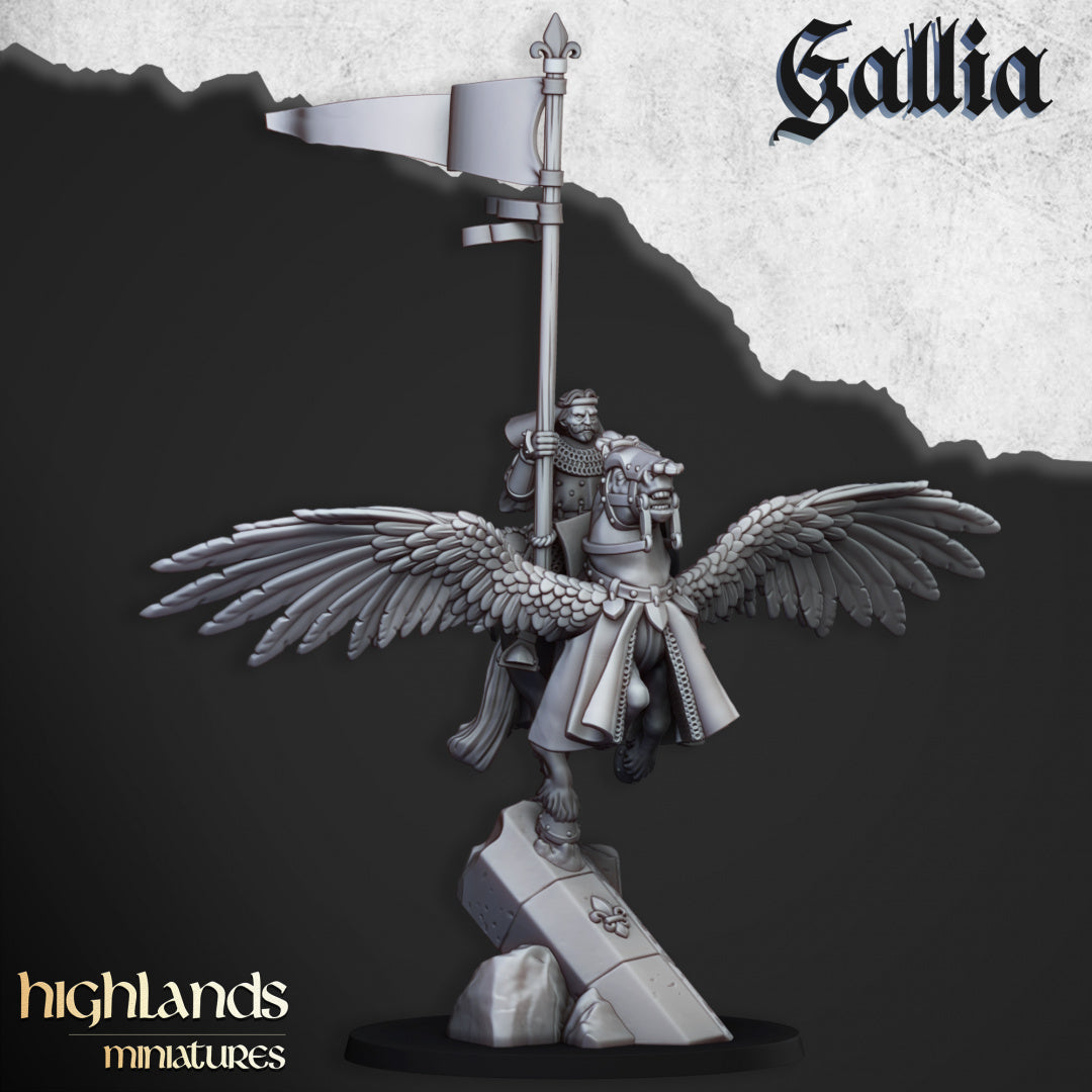 Gallia Knigths on Pegasus - Highlands Miniatures (3)