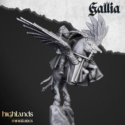 Gallia Knigths on Pegasus - Highlands Miniatures (3)