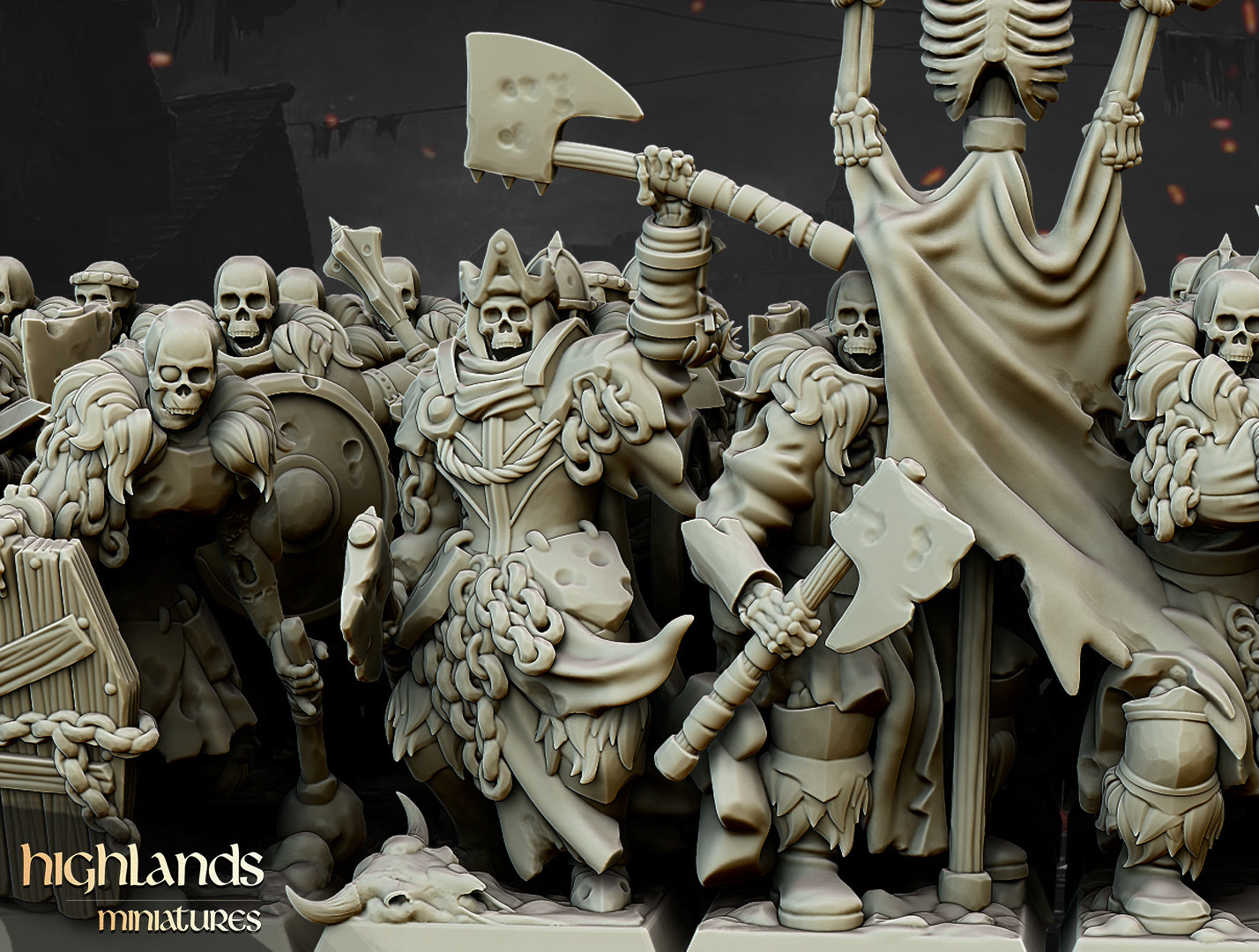 Undead Blackwatch Core Unit - Highlands Miniatures (10)
