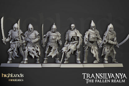 Skeleton Boyar Guard with Swords - Highlands Miniatures (10)