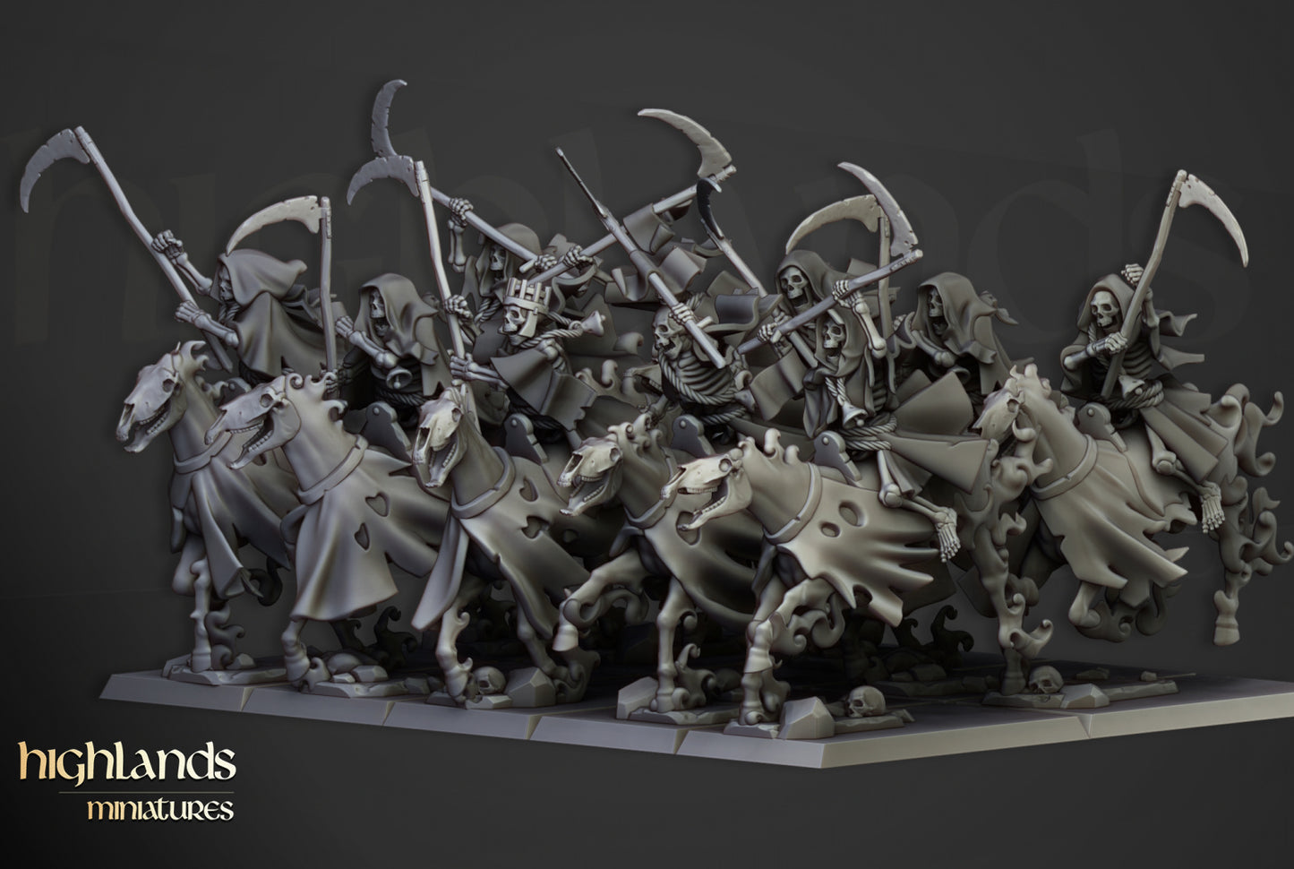 Spectral Cavalry Unit - Highlands Miniatures (5)