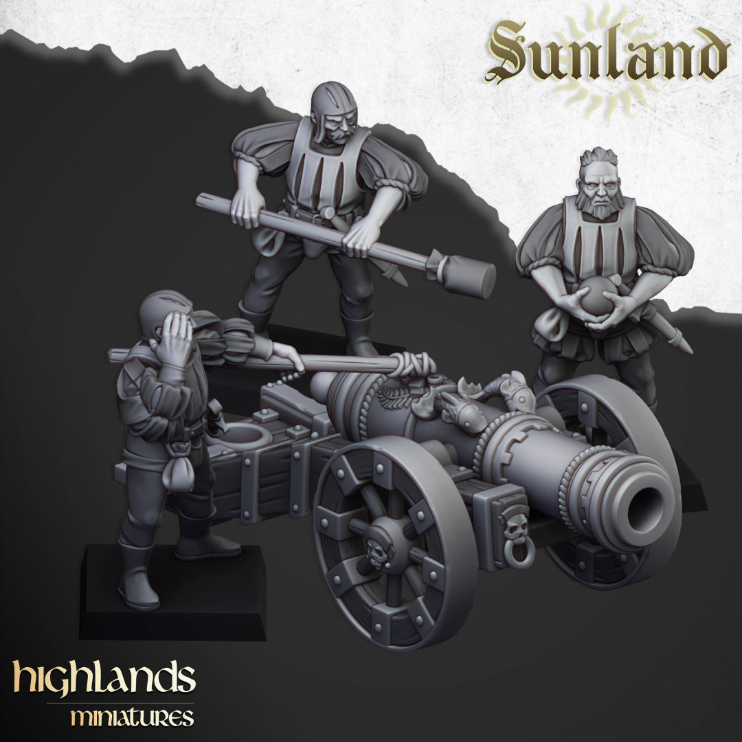 Sunland Great Cannon - Highlands Miniatures (1)